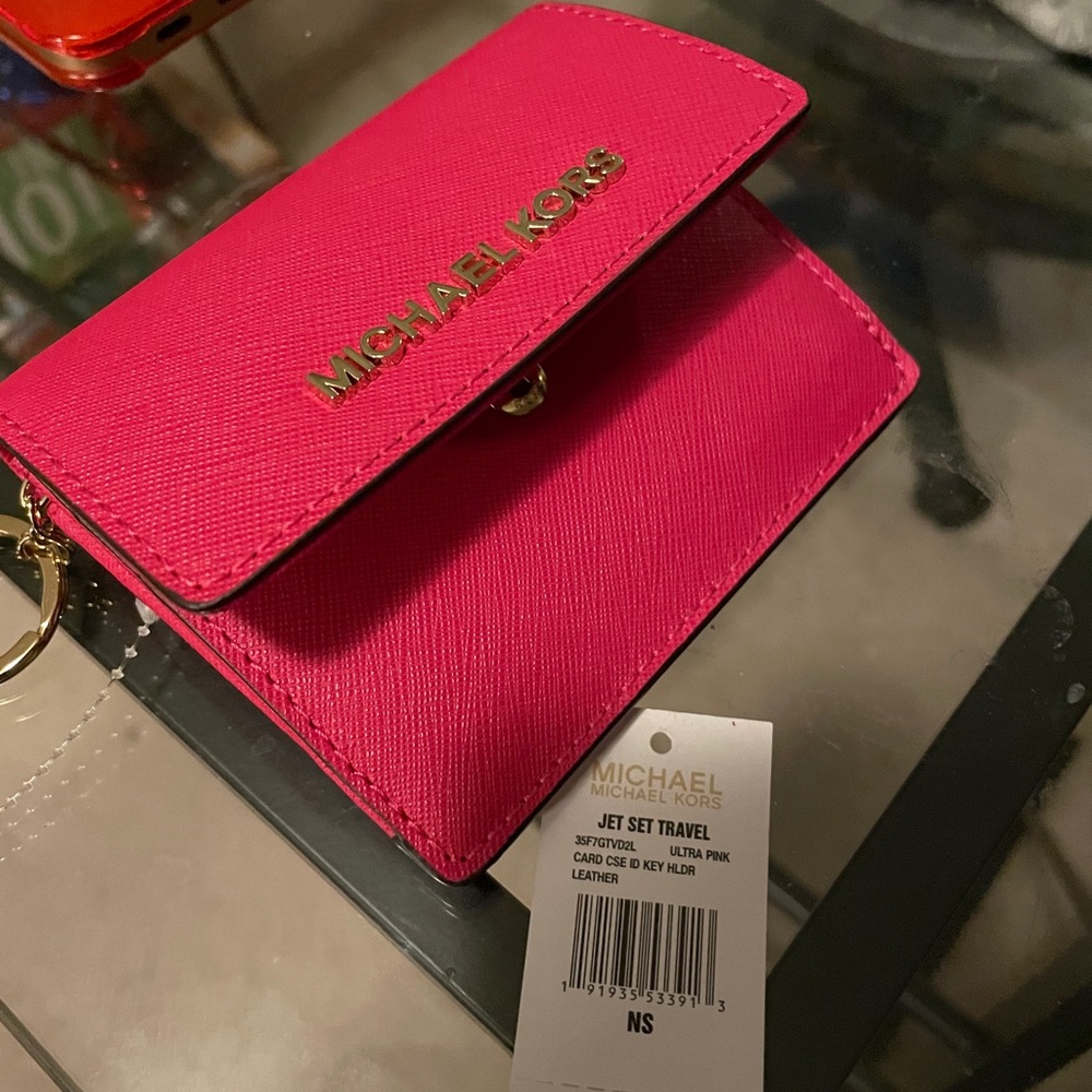 NWT Michael Kors Mini Card Key Wallet